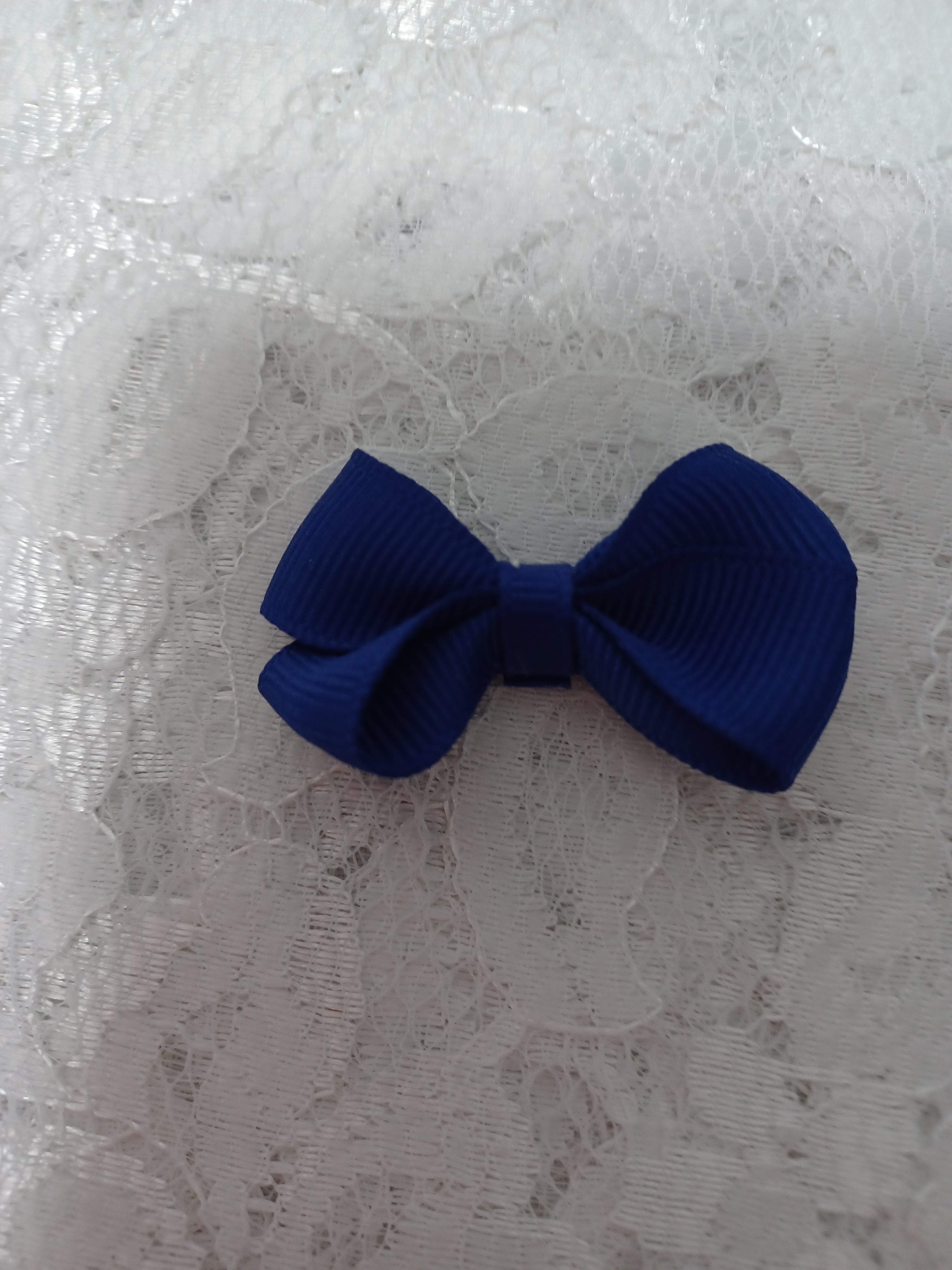 Royal Blue Clip Hair Bow